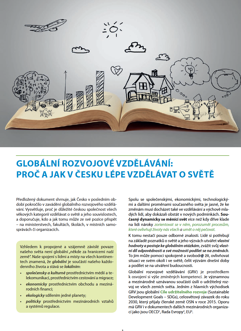  Globální rozvojové vzdělávání: Proč a jak v Česku lépe vzdělávat o světě