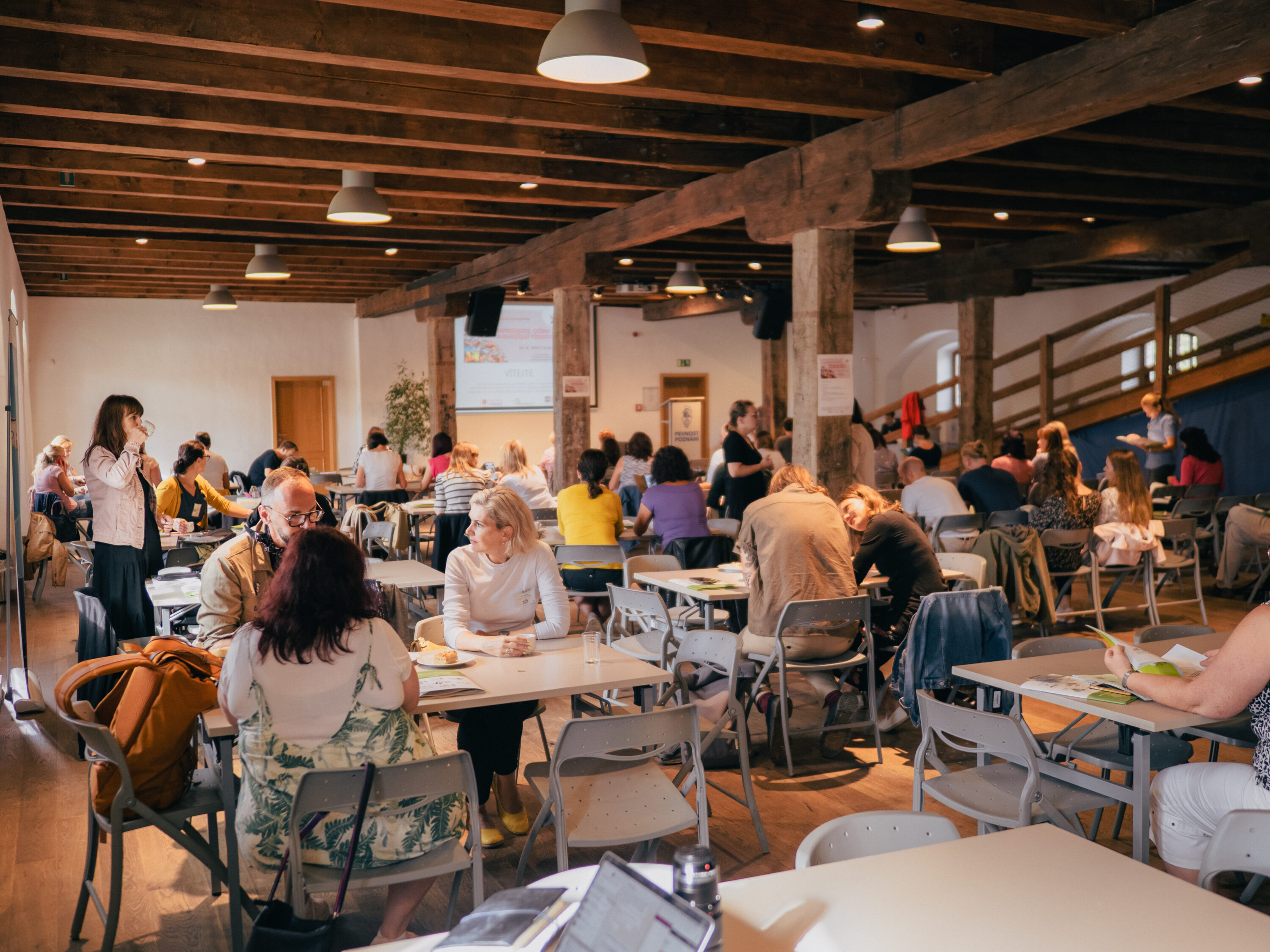 A group of teachers is attending a workshop